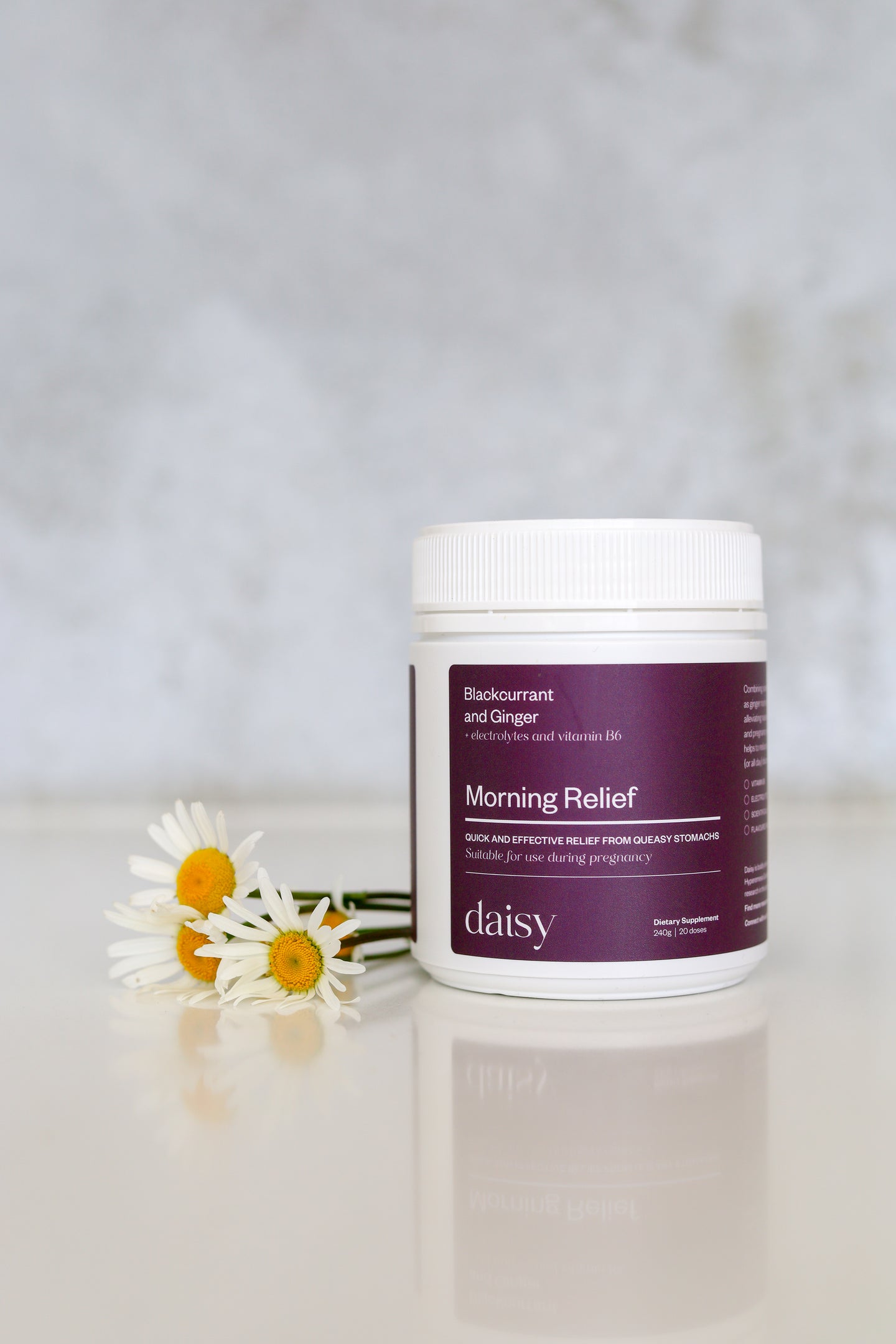 Gentle powdered supplement for Hyperemesis Gravidarum and early pregnancy nausea